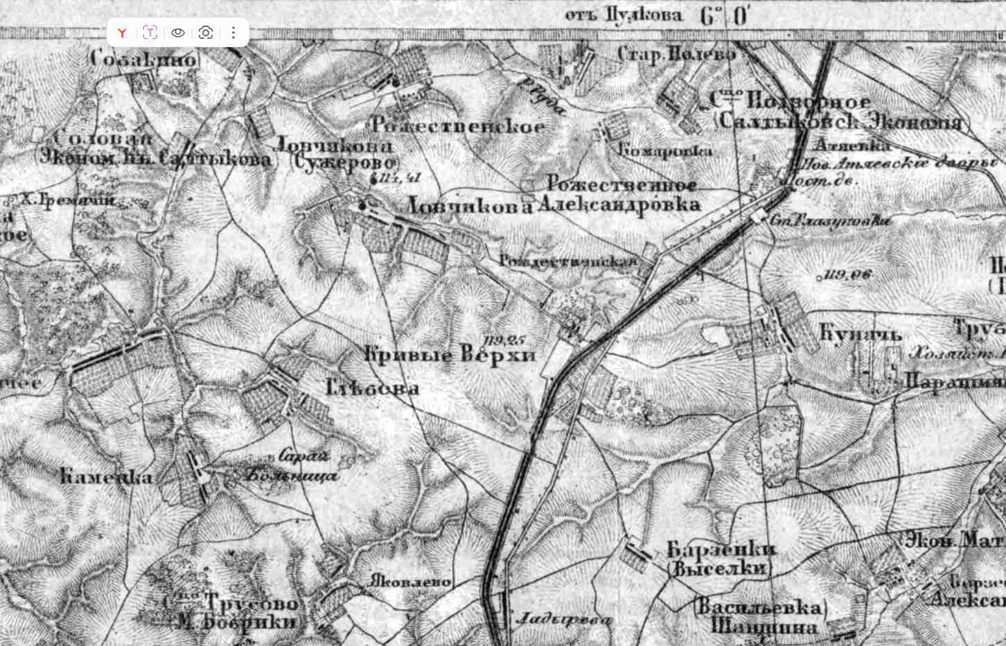 Ряд XVIII. Лист 14. (губернии Орловской и Курской)